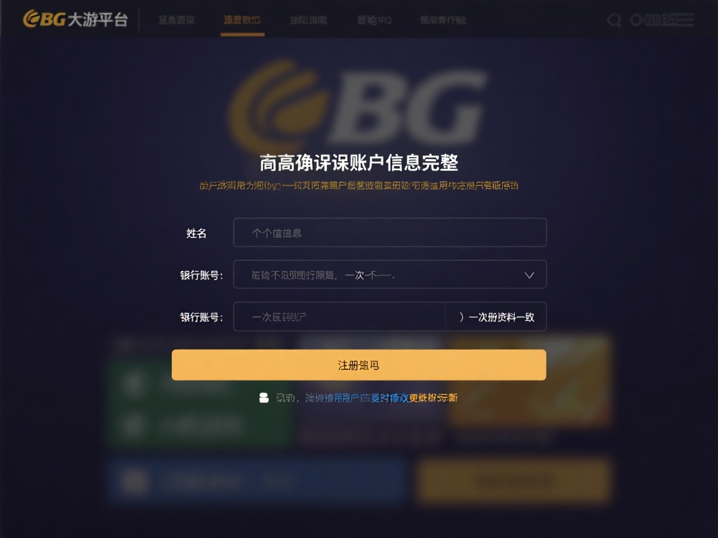 为了确保账户信息的完整性，用户需要核对注册时所填写